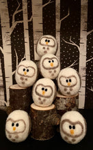Load image into Gallery viewer, parliament of needle felted owls